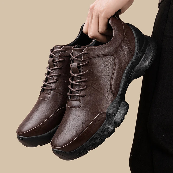 Men's Genuine Leather Oxford Casual Shoes | Stylish Lightweight Comfort Fit 3