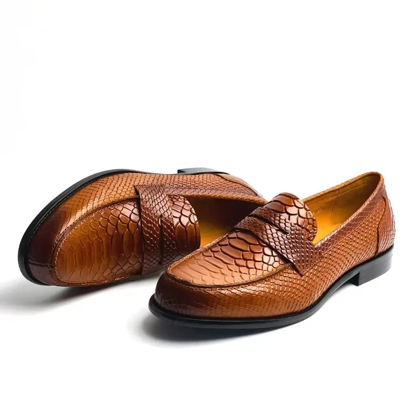 Men's Genuine Leather Penny Loafers | Classic Handcrafted Comfort Style 2