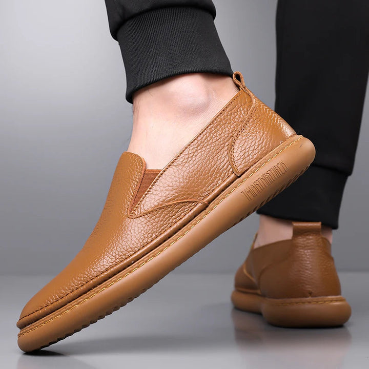 Men's Genuine Leather Penny Loafers | Refined Comfort Style 1