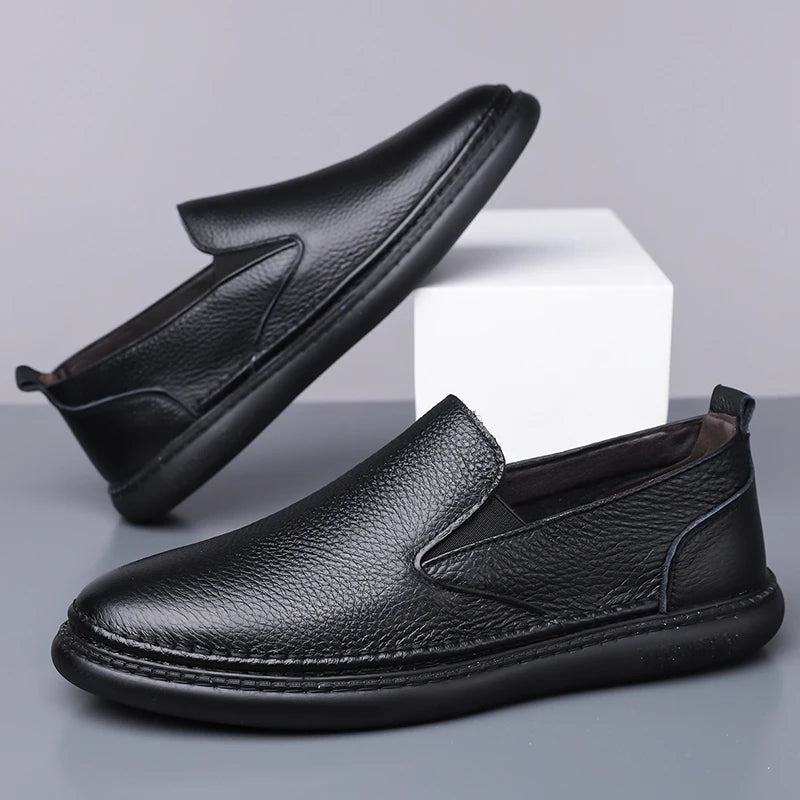 Men's Genuine Leather Penny Loafers | Refined Comfort Style 6