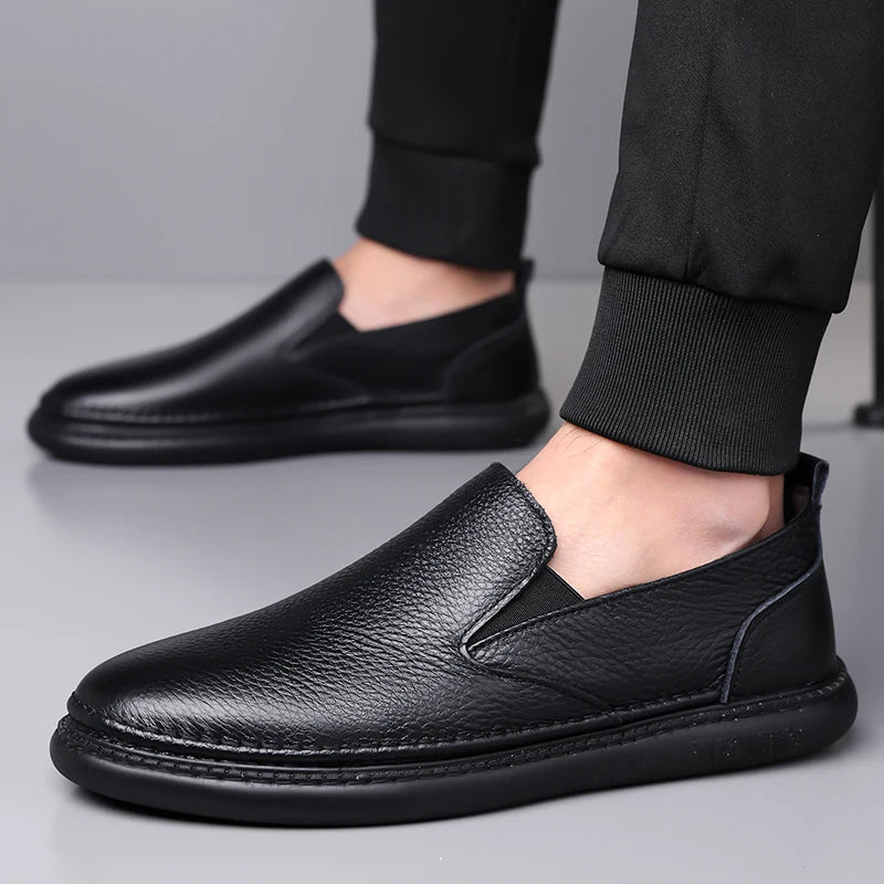 Men's Genuine Leather Penny Loafers | Refined Comfort Style 7