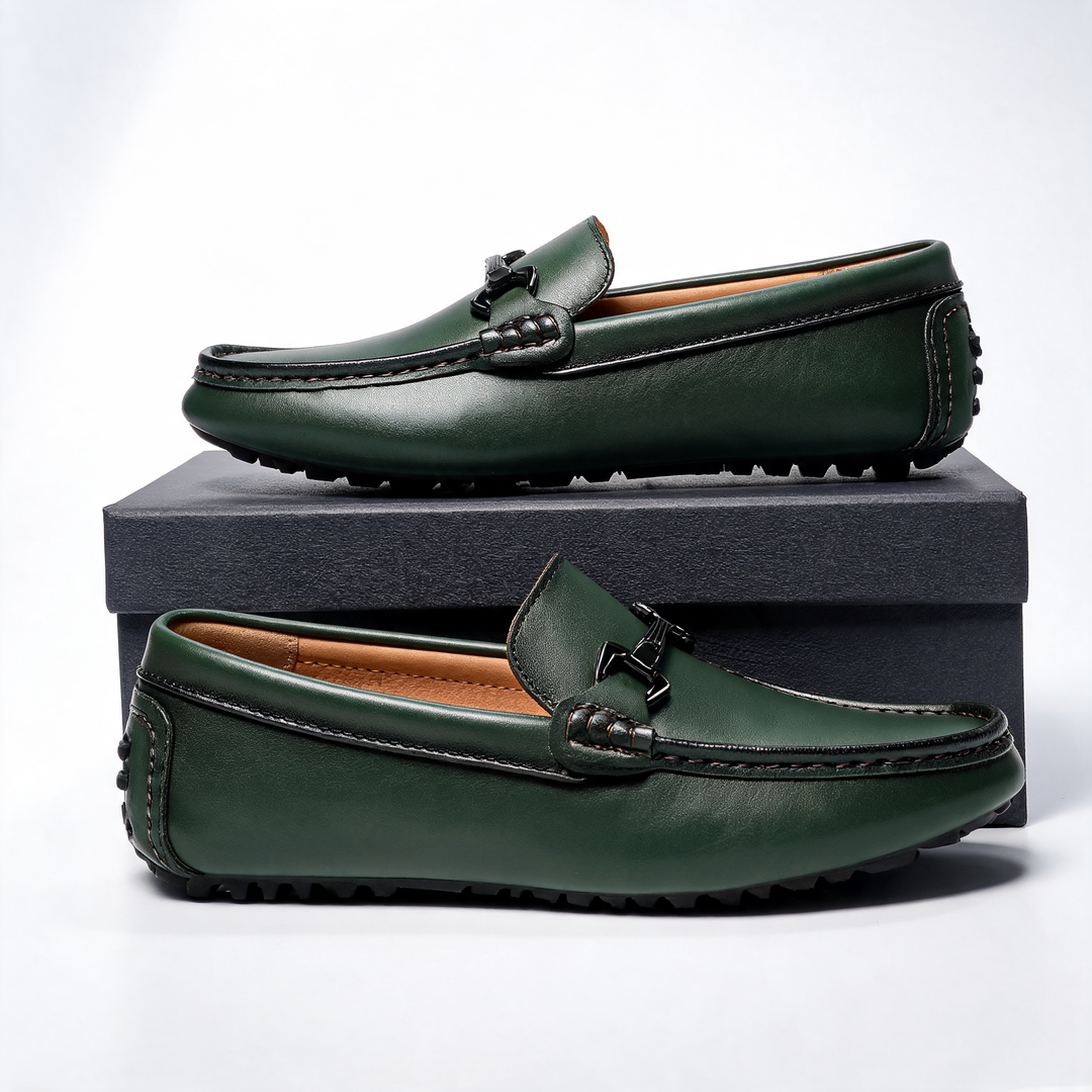 Men's Genuine Leather Penny Loafers | Timeless Breathable Comfort Design 0
