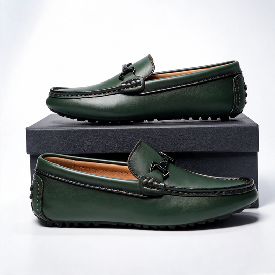Men's Genuine Leather Penny Loafers | Timeless Breathable Comfort Design 0