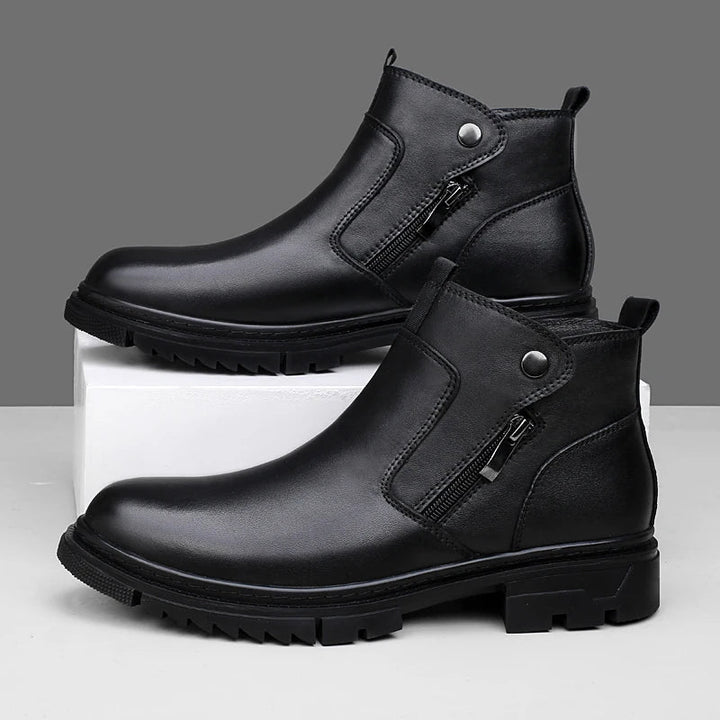 Men's Genuine Leather Side-Zip Boots | Premium Comfort and Stylish Design 6