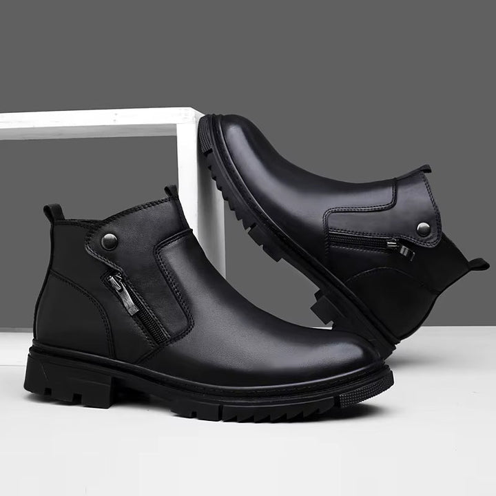 Men's Genuine Leather Side-Zip Boots | Premium Comfort and Stylish Design 7