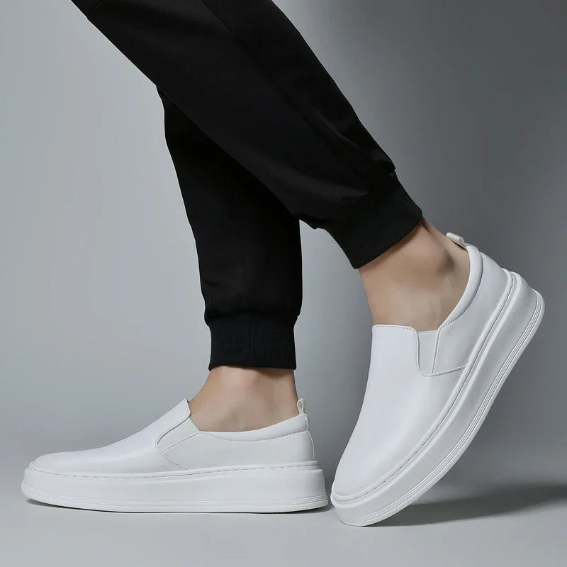 Men's Genuine Leather Slip-On Loafers | Refined All-Day Comfort Design 1