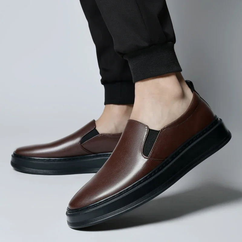 Men's Genuine Leather Slip-On Loafers | Refined All-Day Comfort Design 5