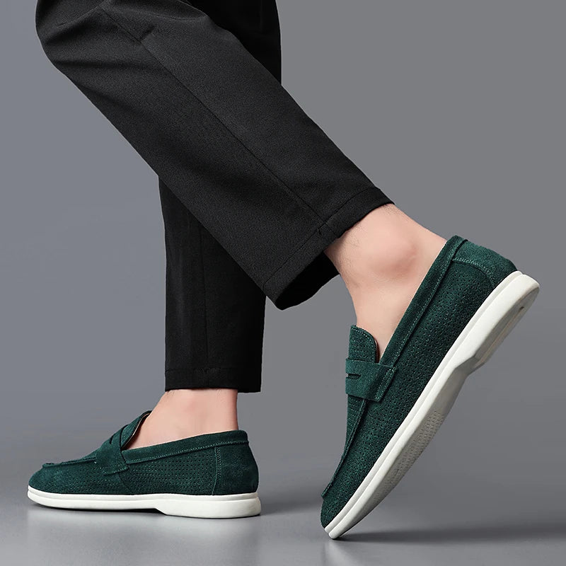 Men's Genuine Leather Slip-On Loafers | Refined Summer Office Essential 3
