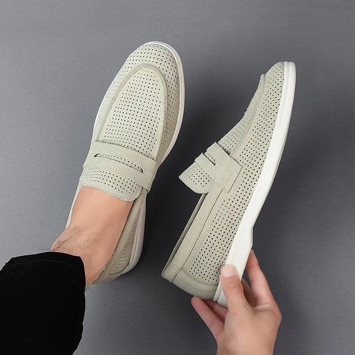 Men's Genuine Leather Slip-On Loafers | Refined Summer Office Essential 4
