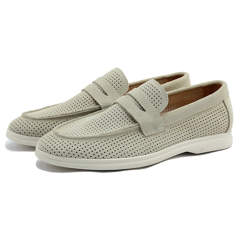 Men's Genuine Leather Slip-On Loafers | Refined Summer Office Essential 6