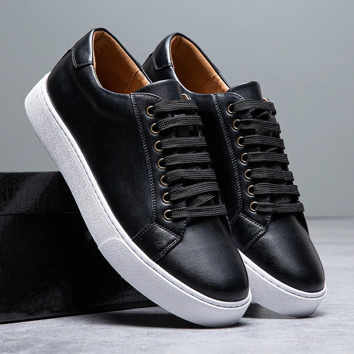 Men's Genuine Leather Sneakers | Refined All-Day Comfort Fit 7