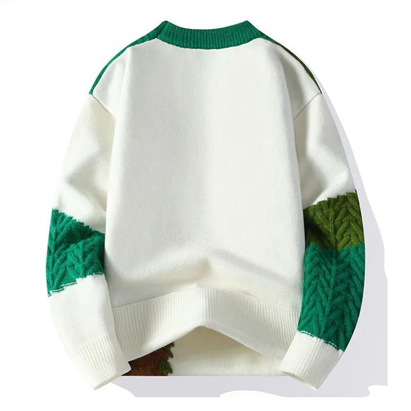 Men's Heavy Textured Knit Sweater | Structured Winter Layering Essential 4