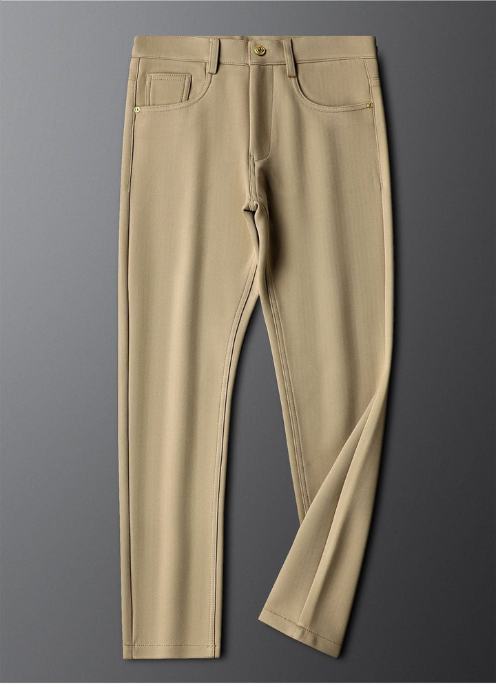 Men's Herringbone Trousers | Tailored Elegant Dress Pants | Sophisticated Comfort Fit