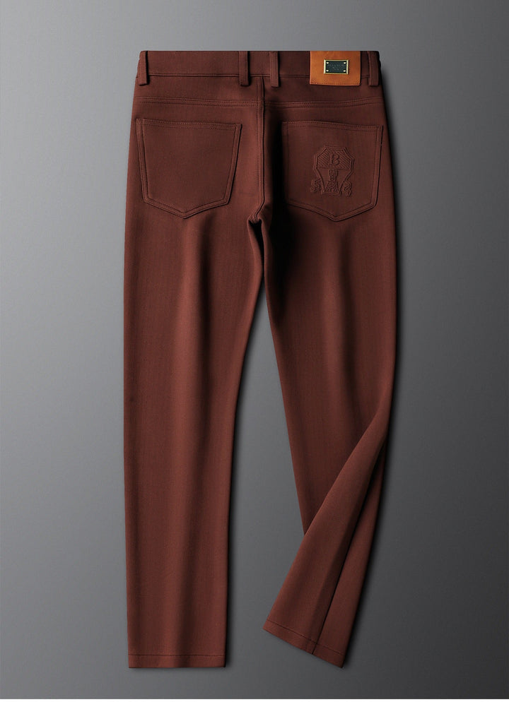 Men's Herringbone Trousers | Tailored Elegant Dress Pants | Sophisticated Comfort Fit