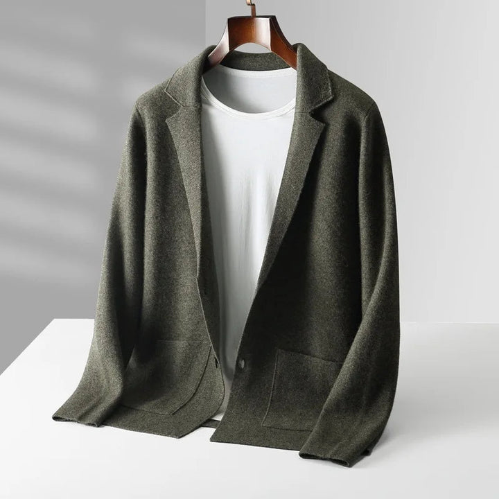 Men's High-Grade Wool Cardigan | Timeless Tailored Comfort Layer 3
