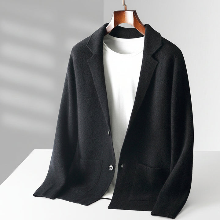 Men's High-Grade Wool Cardigan | Timeless Tailored Comfort Layer 5