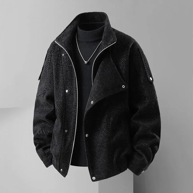 Men's High-Quality Fabric Casual Jacket | Trendy Autumn Retro Style 1