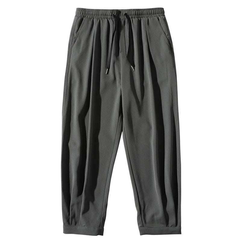 Men's Ice Silk Ankle-Length Pants | Lightweight Breathable Comfort Fit 4