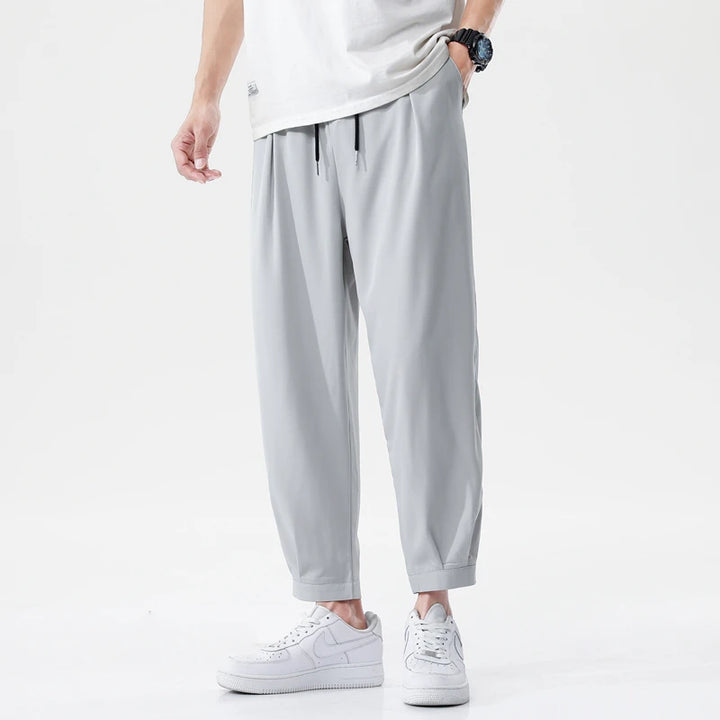 Men's Ice Silk Ankle-Length Pants | Lightweight Breathable Comfort Fit 6