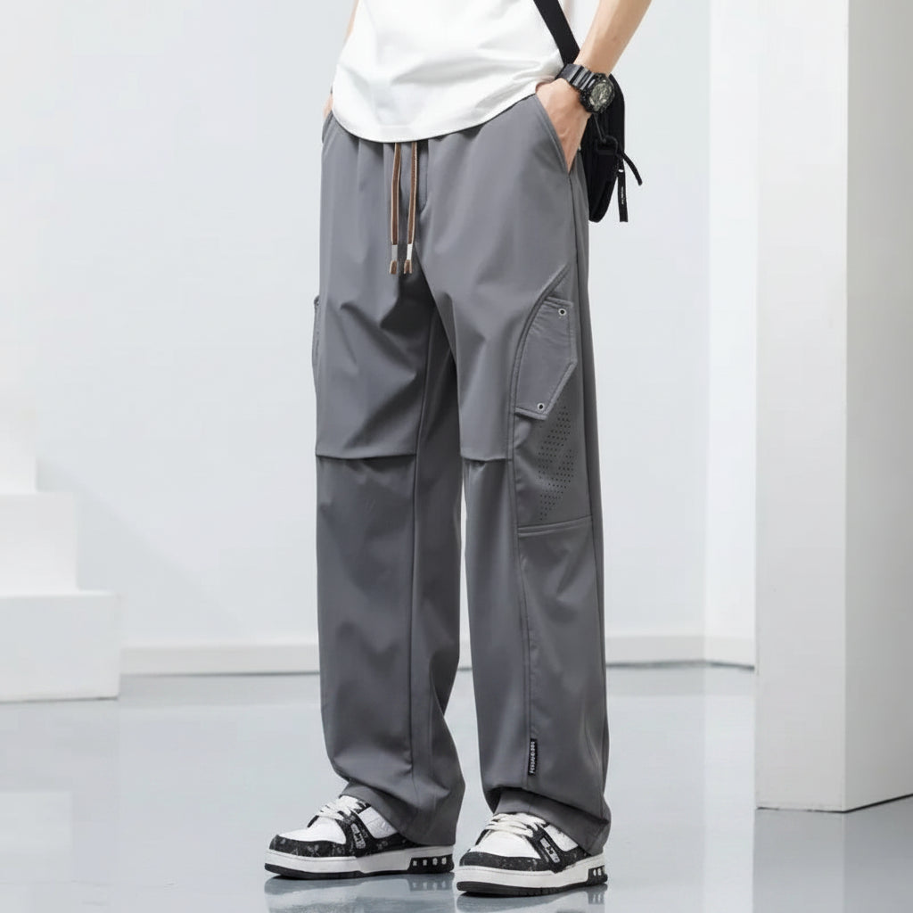 Men's Ice Silk Cargo Pants | Lightweight Breathable Comfort Fit | Plus Size Available 0