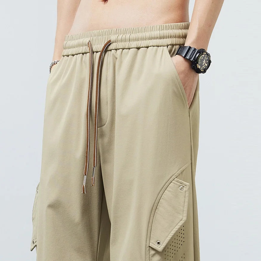 Men's Ice Silk Cargo Pants | Lightweight Breathable Comfort Fit | Plus Size Available 2