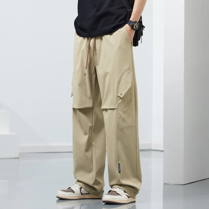 Men's Ice Silk Cargo Pants | Lightweight Breathable Comfort Fit | Plus Size Available 3