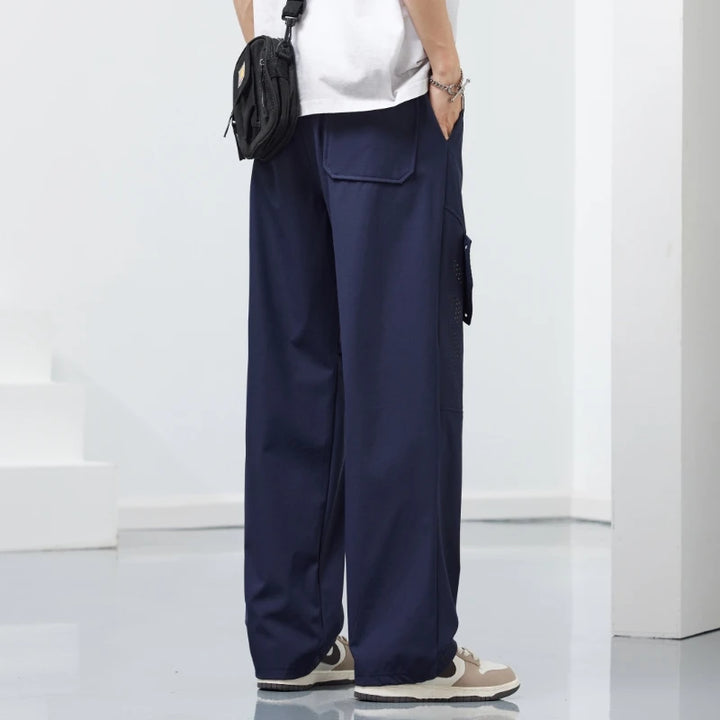 Men's Ice Silk Cargo Pants | Lightweight Breathable Comfort Fit | Plus Size Available 5