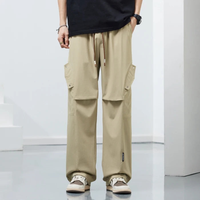 Men's Ice Silk Cargo Pants | Lightweight Breathable Comfort Fit | Plus Size Available 7