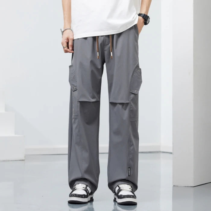 Men's Ice Silk Cargo Pants | Lightweight Breathable Comfort Fit | Plus Size Available 9