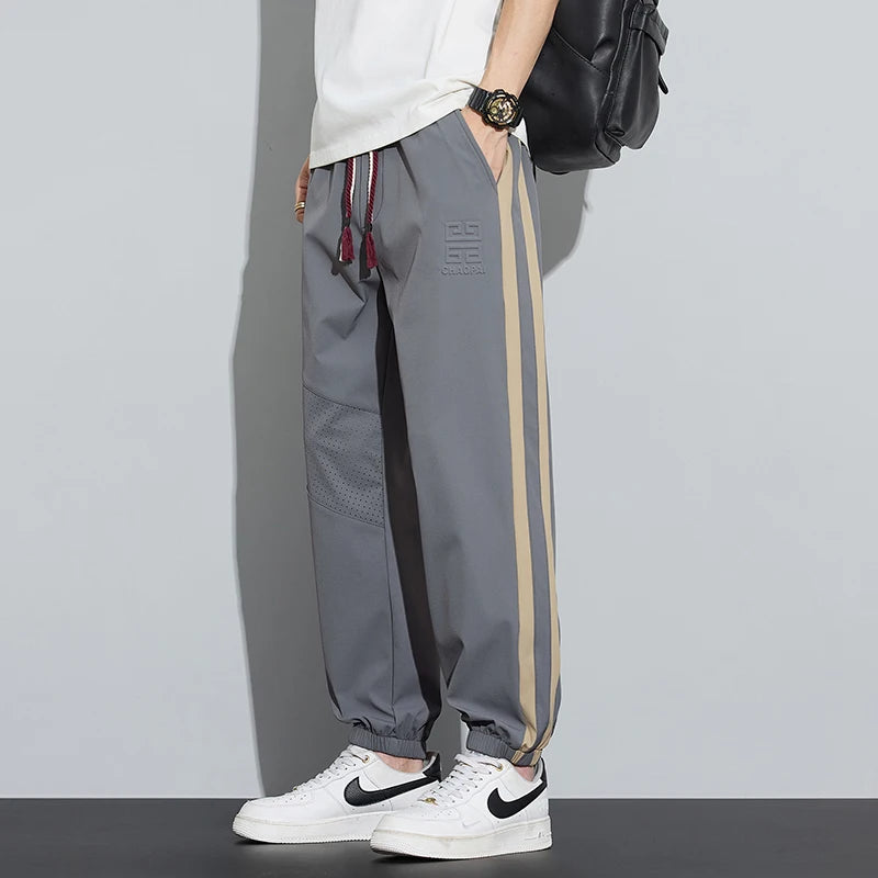 Men's Ice Silk Jogger Pants | Lightweight Stretch Comfort Fit 9