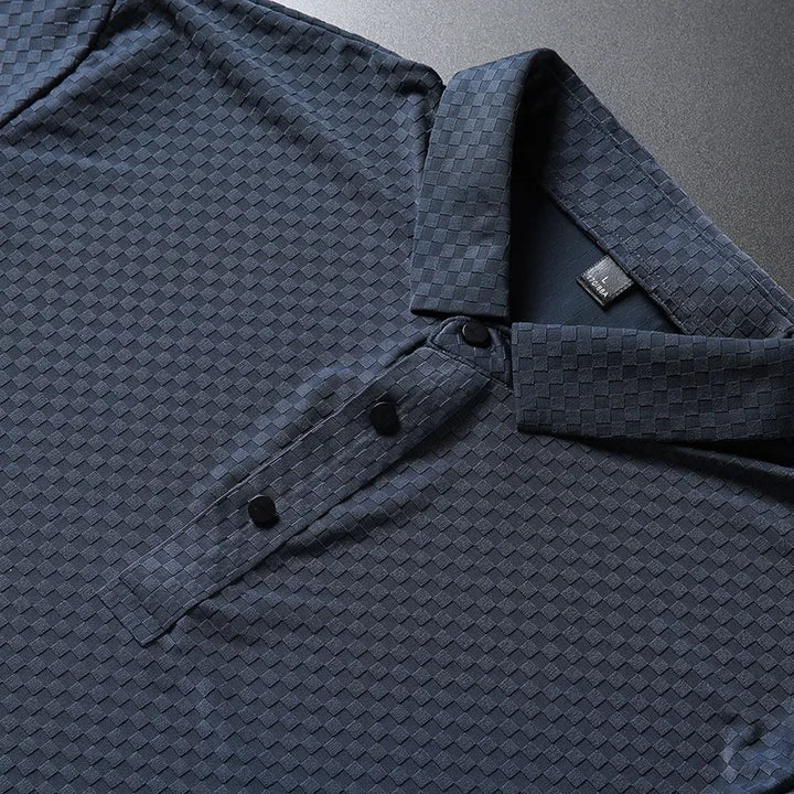 Men's Ice Silk Short Sleeve Polo Shirt | Smooth Breathable Summer Essential