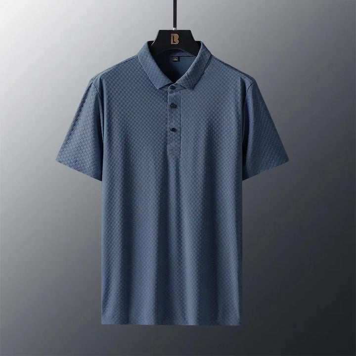 Men's Ice Silk Short Sleeve Polo Shirt | Smooth Breathable Summer Essential