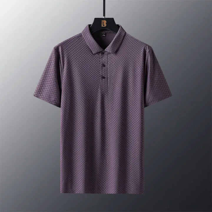 Men's Ice Silk Short Sleeve Polo Shirt | Smooth Breathable Summer Essential
