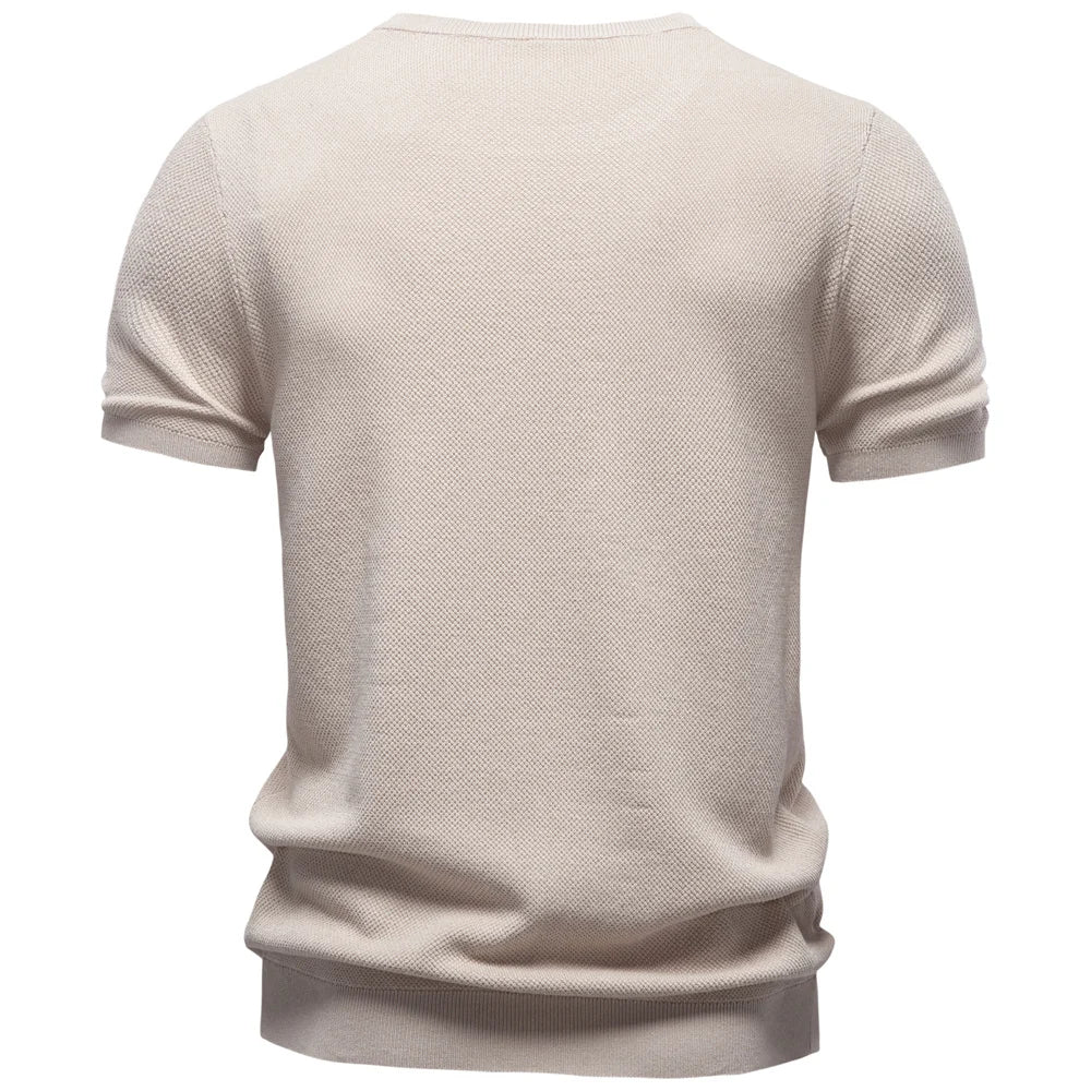 Men's Ice Silk O-Neck T-Shirt | Lightweight Breathable Everyday Comfort 2