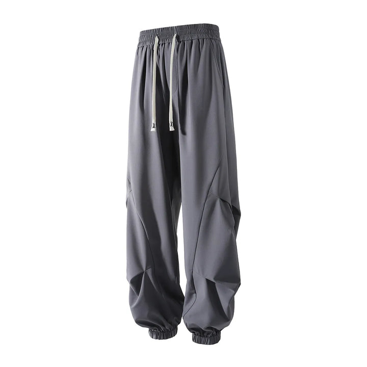 Men's Ice Silk Pleated Pants | Lightweight Breathable Summer Casual Fit | Effortless Daily Comfort 1