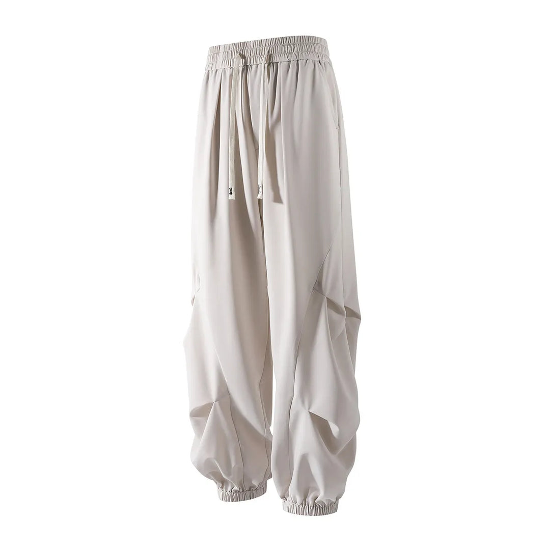 Men's Ice Silk Pleated Pants | Lightweight Breathable Summer Casual Fit | Effortless Daily Comfort 2