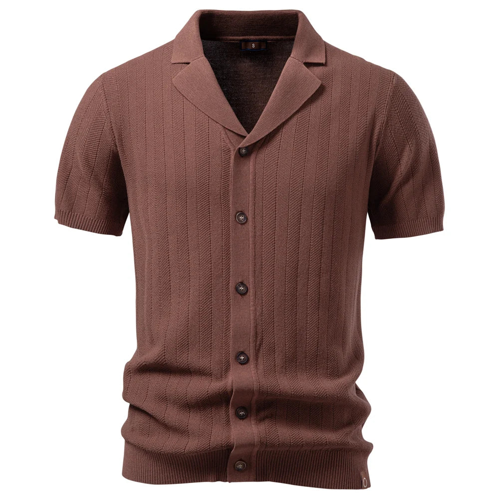 Men's Ice Silk Polo Shirt | Breathable Short Sleeve Business Top | Stylish Summer Wear
