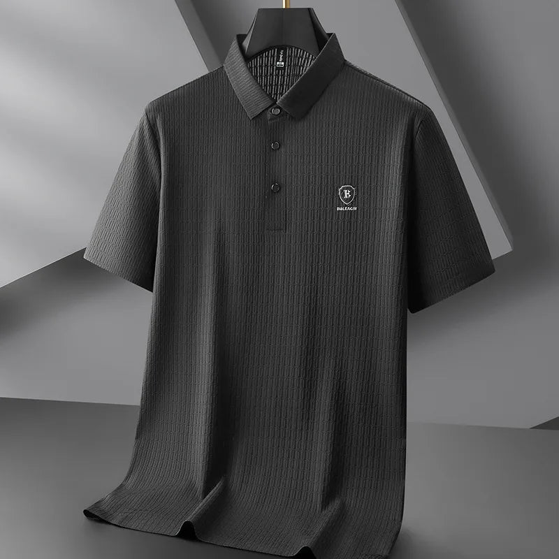 Men's Ice Silk Polo Shirt | Lightweight Breathable Summer Essential
