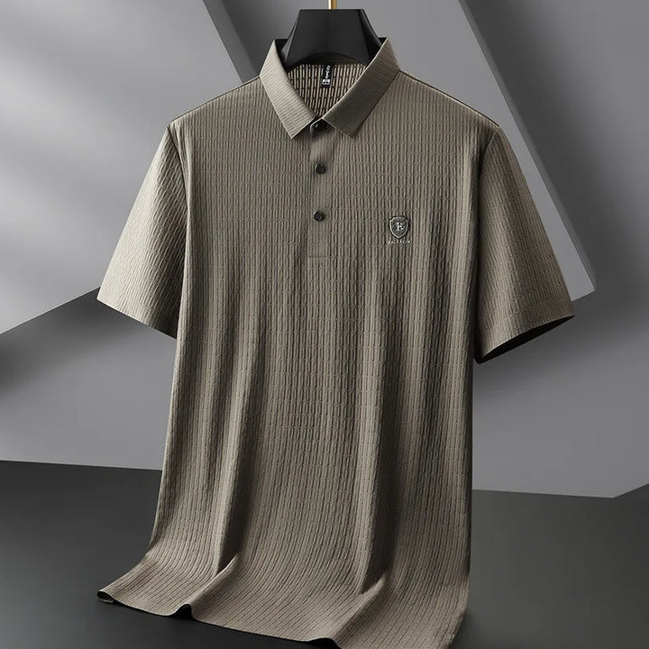 Men's Ice Silk Polo Shirt | Lightweight Breathable Summer Essential