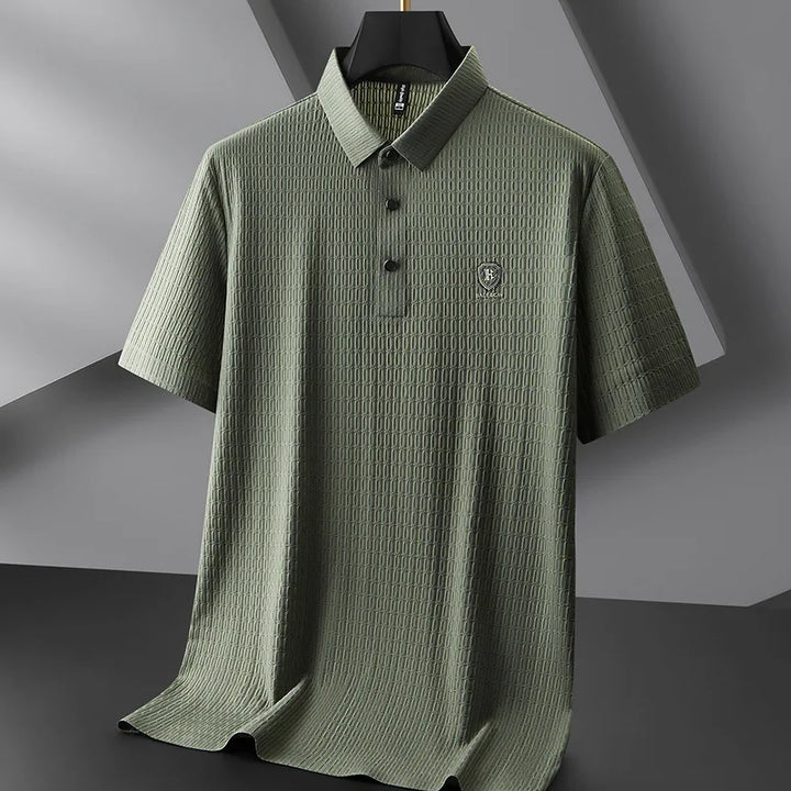 Men's Ice Silk Polo Shirt | Lightweight Breathable Summer Essential