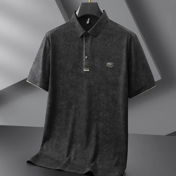 Men's Ice Silk Polo Shirt | Stylish Breathable Summer Essential