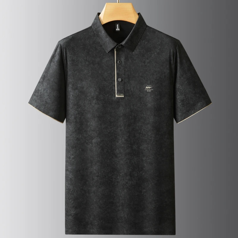 Men's Ice Silk Polo Shirt | Stylish Breathable Summer Essential