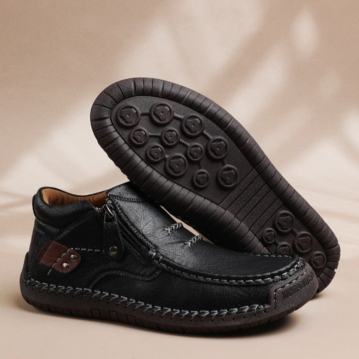 Men's Italian Leather Ankle Shoes | Premium Comfort Fit 6