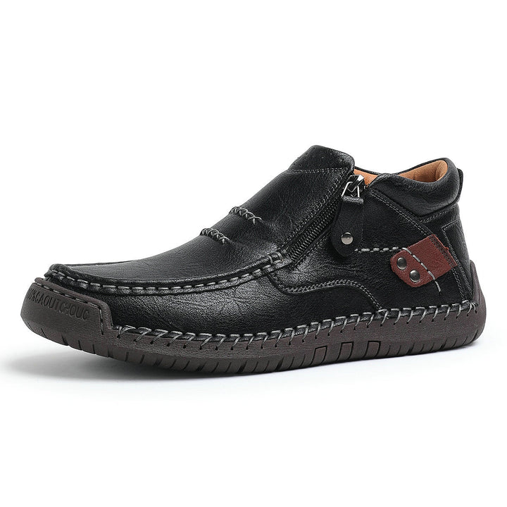 Men's Italian Leather Ankle Shoes | Premium Comfort Fit 7