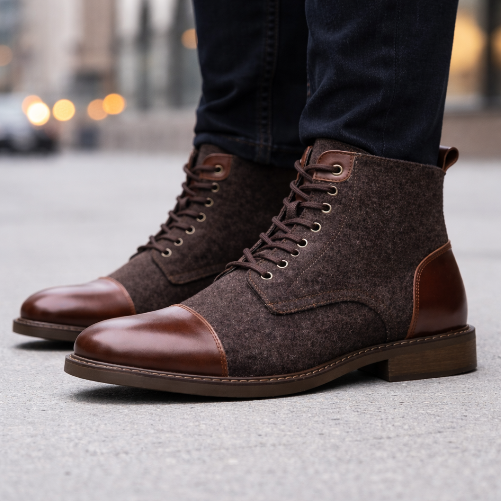 Men's Italian Leather Boots | Durable Comfort Design 1