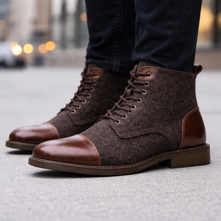 Men's Italian Leather Boots | Durable Comfort Design 1