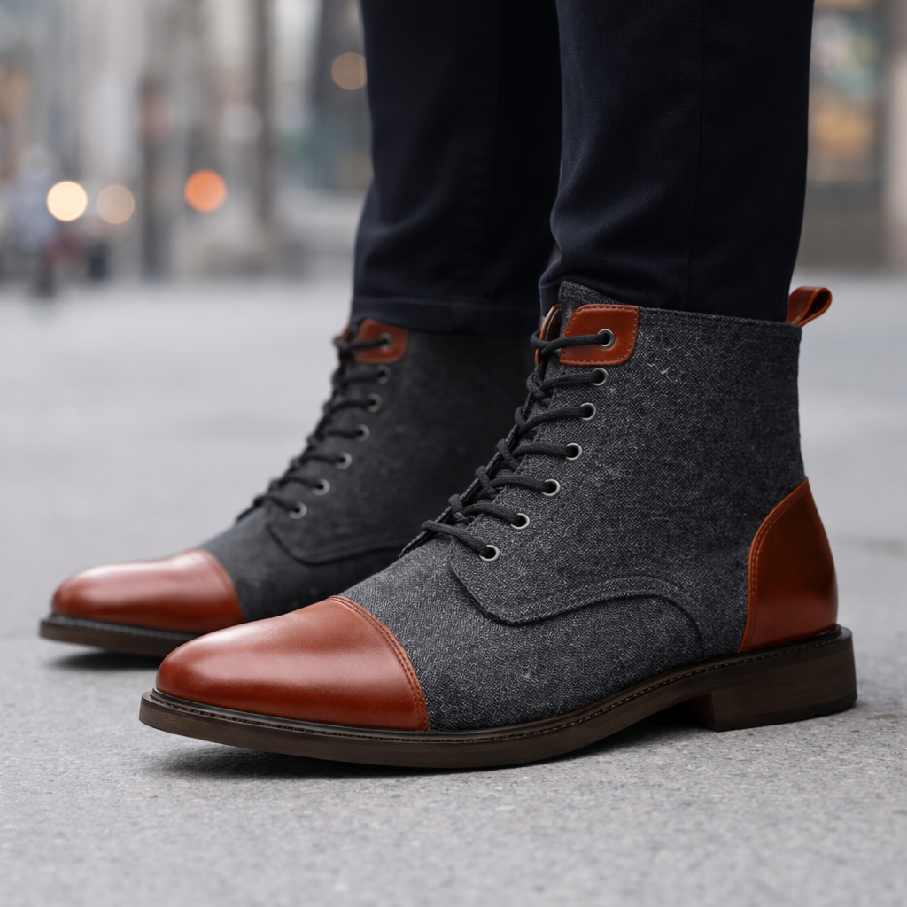 Men's Italian Leather Boots | Durable Comfort Design 4