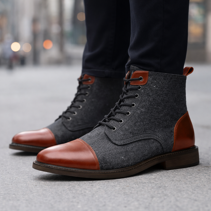 Men's Italian Leather Boots | Durable Comfort Design 4