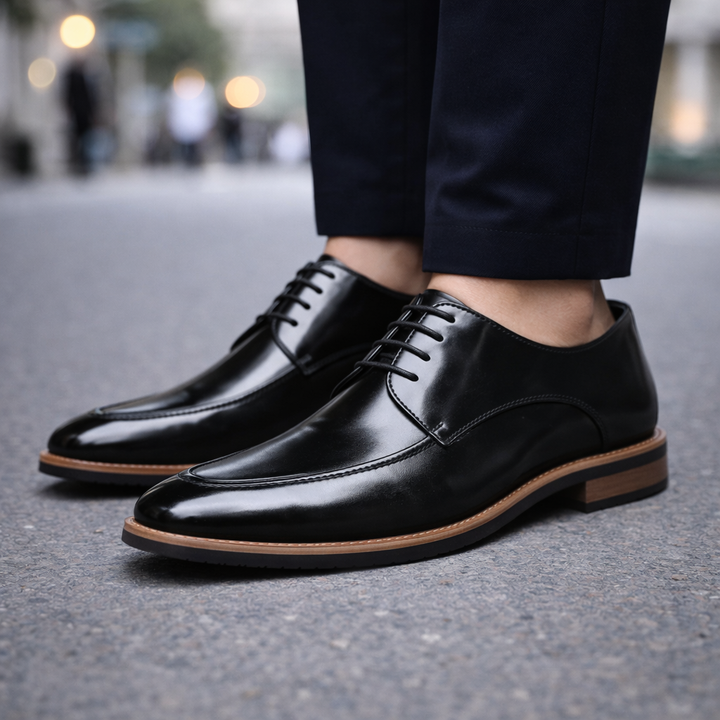 Men's Italian Leather Dress Sneakers | Refined Comfort Style 3