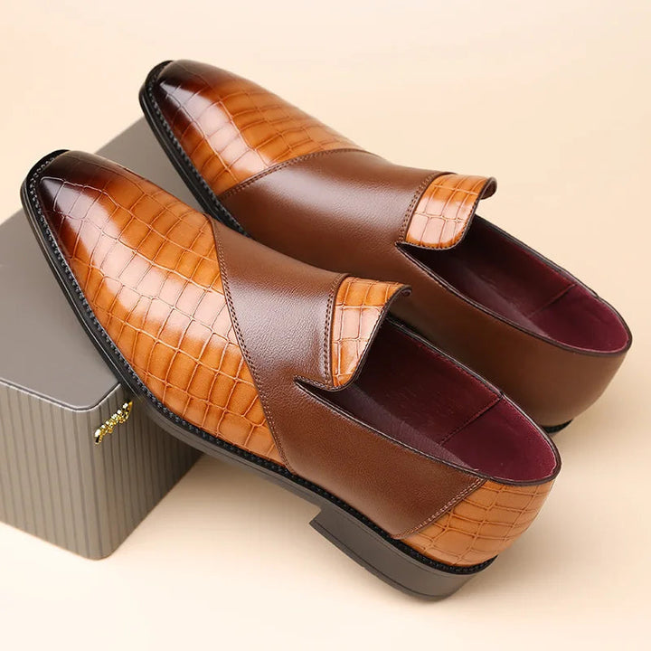 Men's Italian Leather Penny Loafers | Refined Orthopedic Comfort Design 1